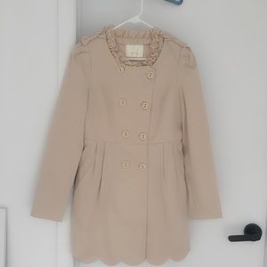 Like new 
trench coat in stone